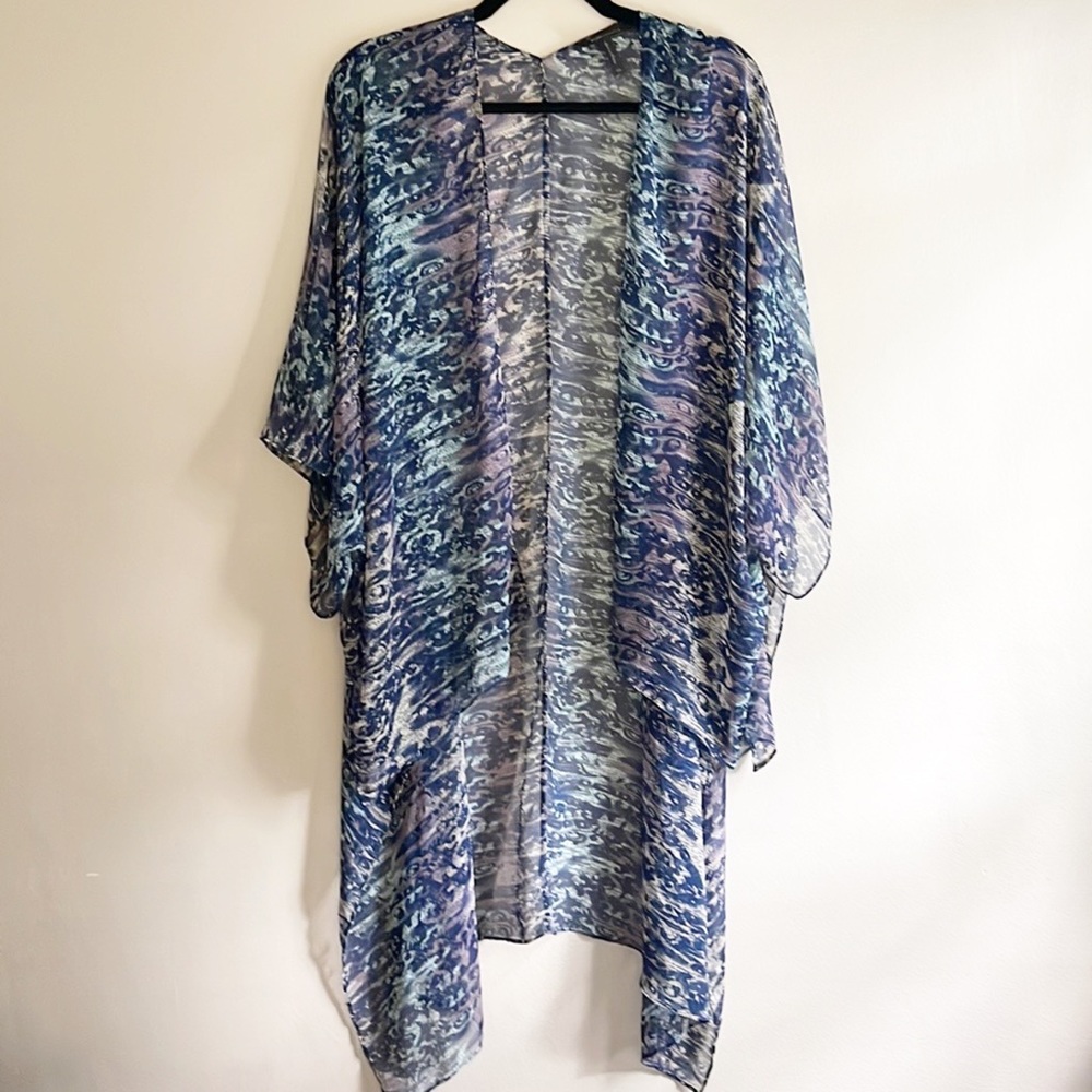 BCBG sheer swim cover-up